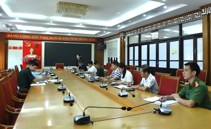 Kiểm tra công tác phòng thủ dân sự năm 2026 tại xã Bình Liêu