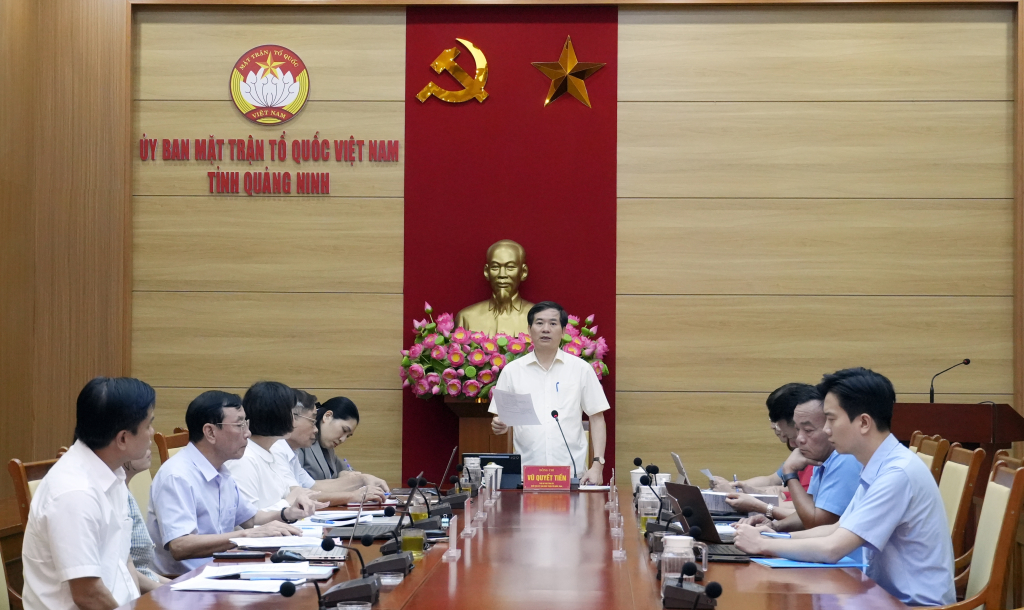 Giao ban Ban Thường trực Ủy ban MTTQ tỉnh