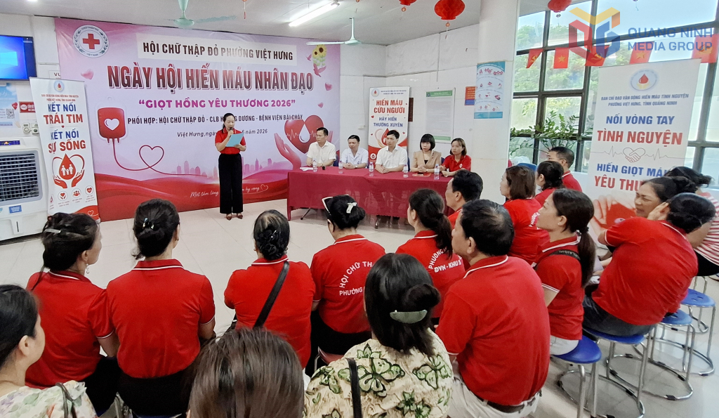 Quang cảnh Ngày hội hiến máu nhân đạo 