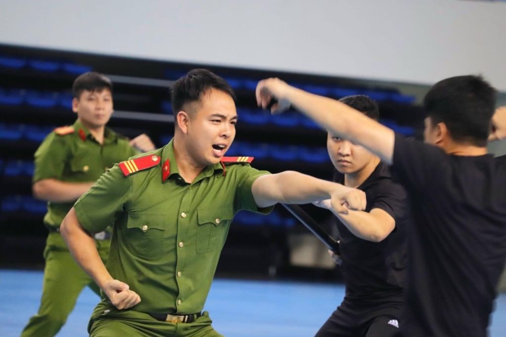 CBCS Công an Quảng Ninh tham gia Hội thi quân sự, võ thuật cho lực lượng trực tiếp chiến đấu trong CAND năm 2023.