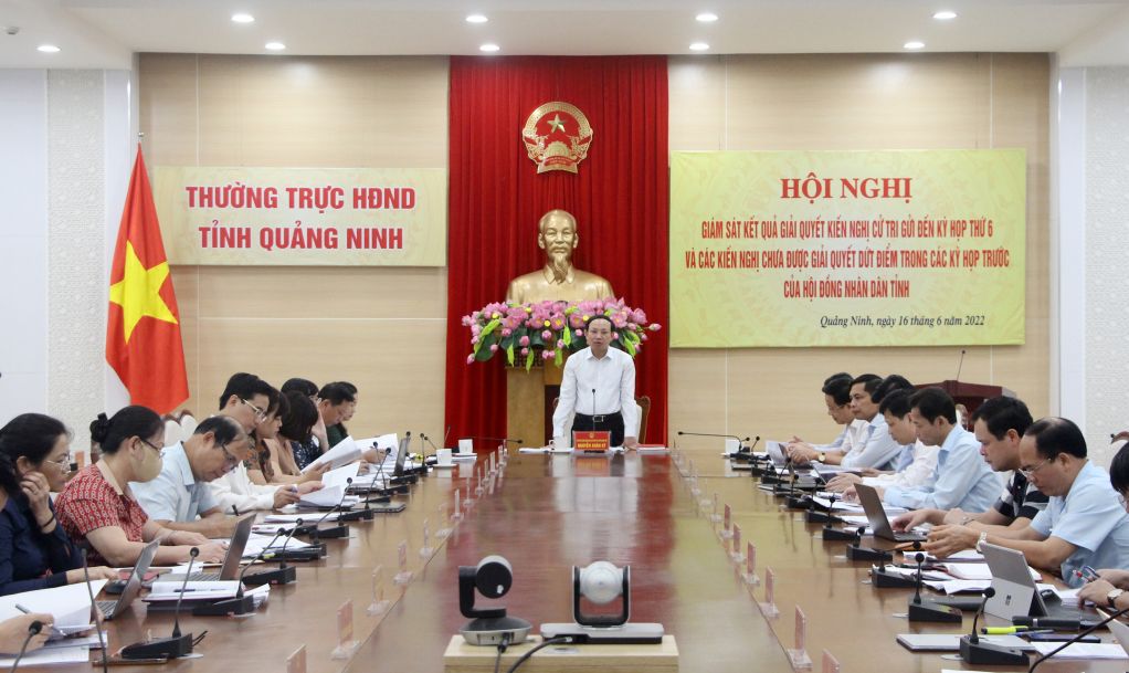 HĐND tỉnh tổ chức hội nghị giám sát kết quả giải quyết kiến nghị cử tri.