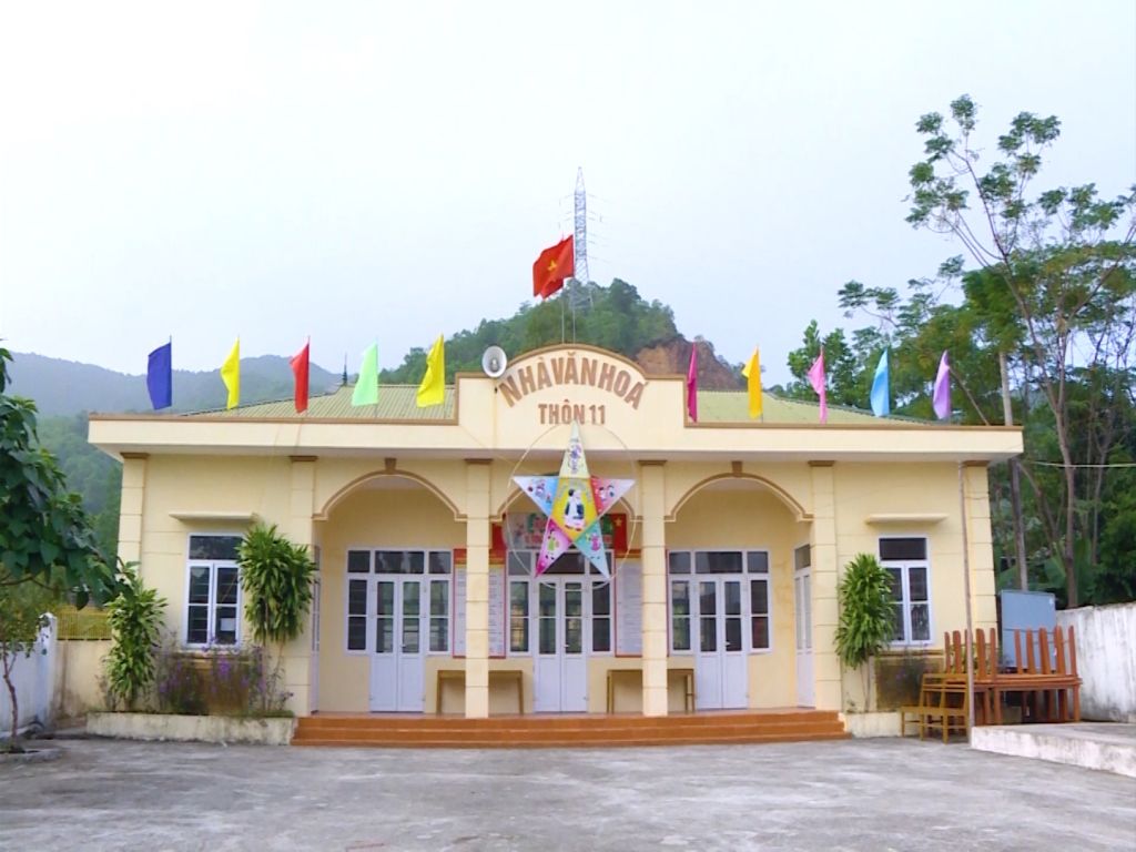 Nhà văn hóa thôn 11, xã Hạ Long được xây dựng khang trang, đáp ứng nhu cầu sinh hoạt của người dân.