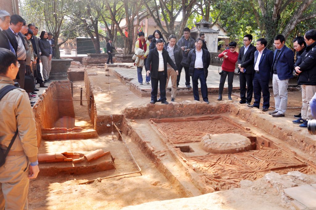 Nhiều dấu tích kiến trúc thời Trần được tìm thấy qua khảo cổ tại khu di sản nhà Trần tại Đông Triều (Quảng Ninh), thuộc Quần thể di sản thế giới Yên Tử đang được đề cử. Ảnh: Phan Hằng